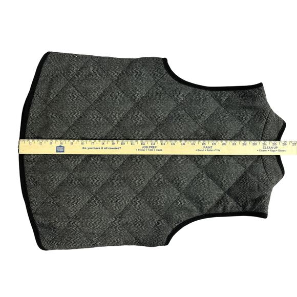 41 Hawthorn Womens Medium Vest Woven Quilted Zip Gray Pockets Sleeveless - Picture 5 of 9